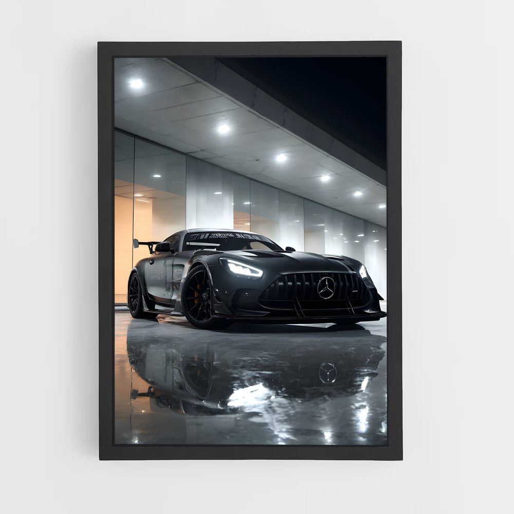 Poster Élégance Amg GT Black Série – affiche Mercedes (vue 2)